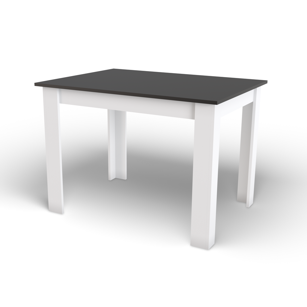 NP Tisch 120x80 Schwarz + Weiß