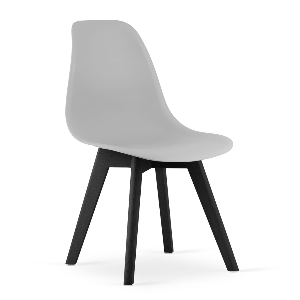 KITO Stuhl - grau / schwarze Beine x 1