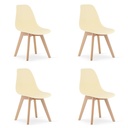 KITO Stuhl - Creme x 4