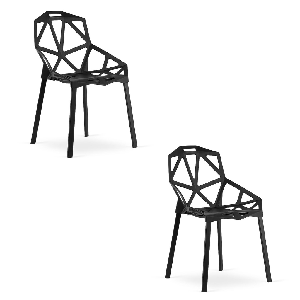 ESSEN Stuhl - Schwarz x 2