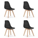 KITO Stuhl – schwarz x 4