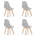 KITO Stuhl – grau x 4
