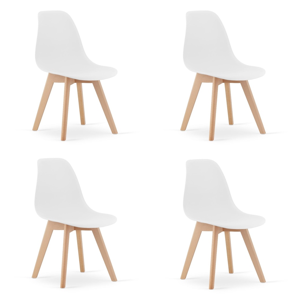 KITO Stuhl – weiß x 4