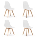 KITO Stuhl – weiß x 4