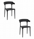 ULME Stuhl – Schwarz x 2