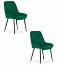 LARY Stuhl – dunkelgrüner Samt x 2