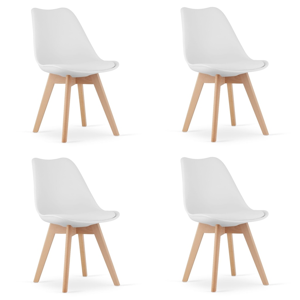 MARK Stuhl Weiß x 4