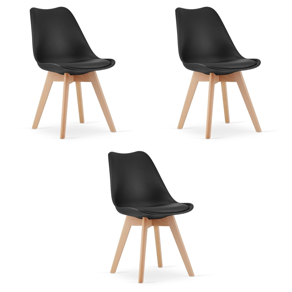 MARK Stuhl Schwarz x 3