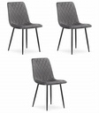 TURIN Stuhl – dunkelgrauer Samt x 3