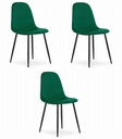 COMO Stuhl – dunkelgrüner Samt x 3