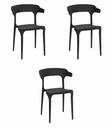 ULME Stuhl – Schwarz x 3