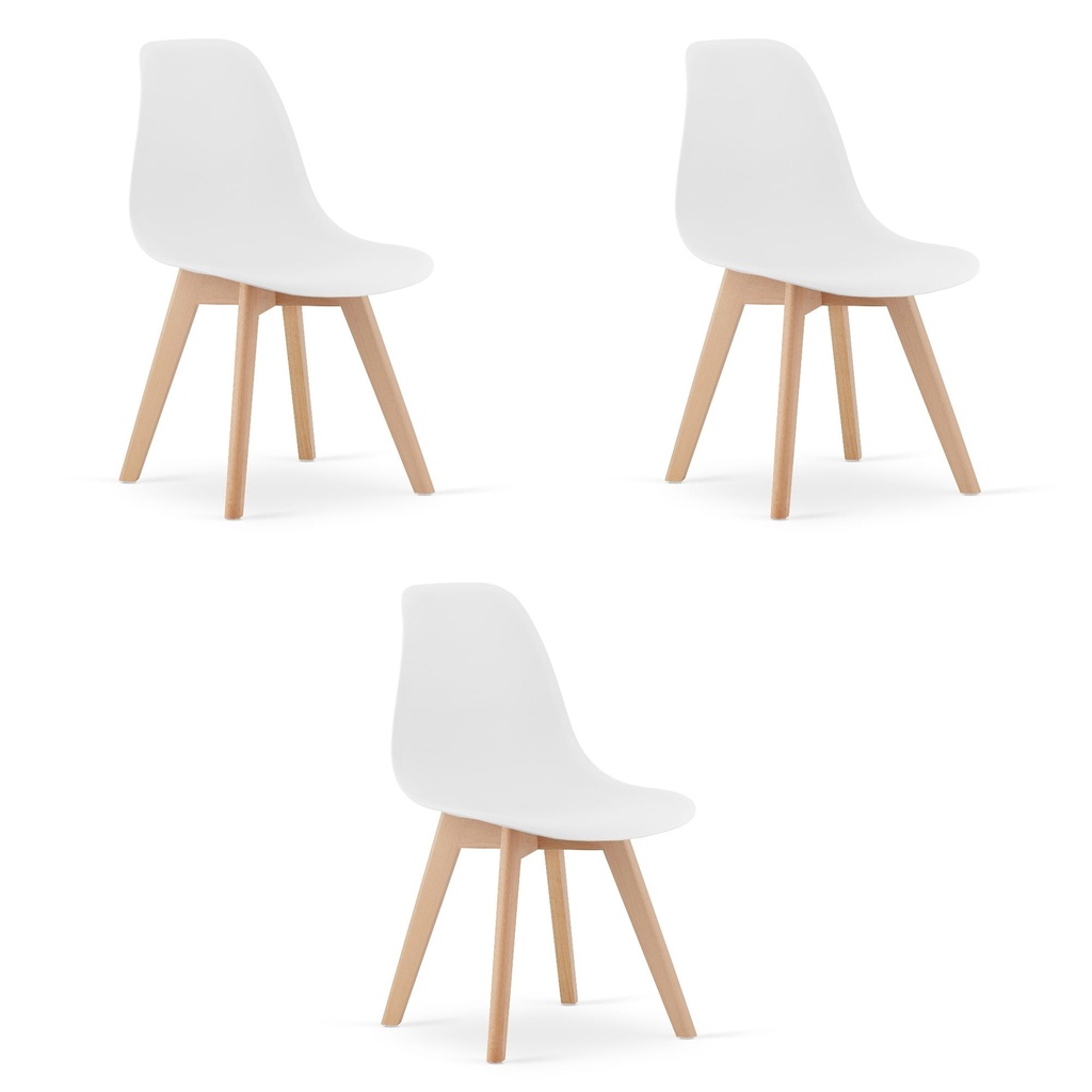 KITO Stuhl – weiß x 3