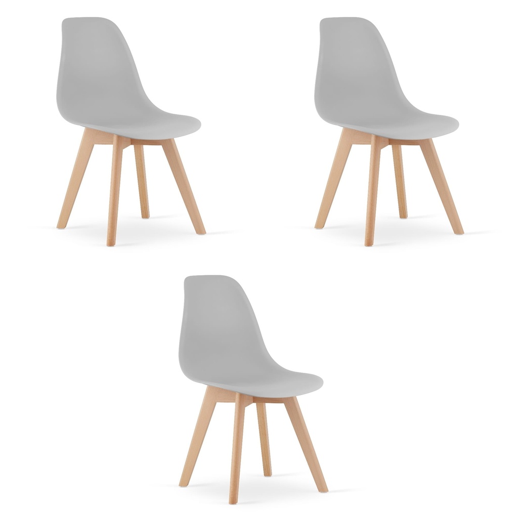 KITO Stuhl – grau x 3