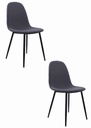 DART Stuhl – dunkelgrau / schwarze Beine x 2