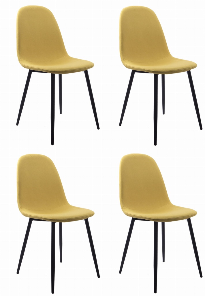 DART-Stuhl - gelb / schwarze Beine x 4