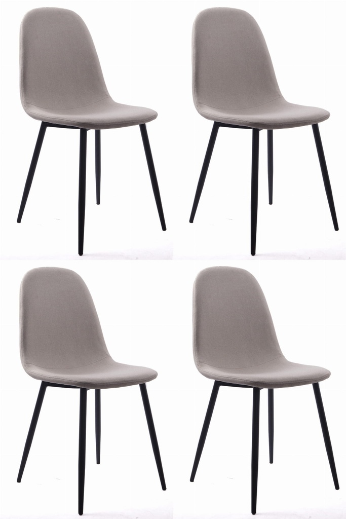 DART Stuhl – beige / schwarze Beine x 4