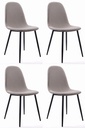 DART Stuhl – beige / schwarze Beine x 4