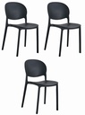 RAWA Stuhl – Schwarz x 3