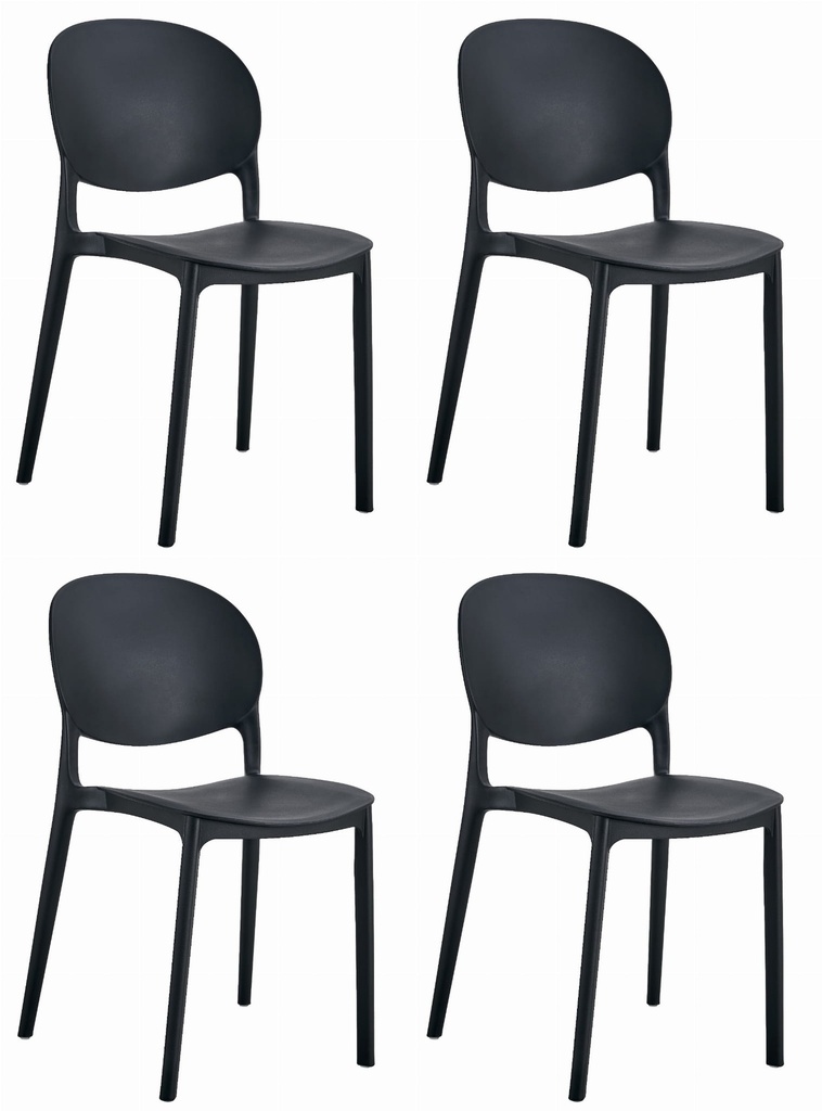 RAWA Stuhl – Schwarz x 4