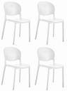 RAWA Stuhl – weiß x 4