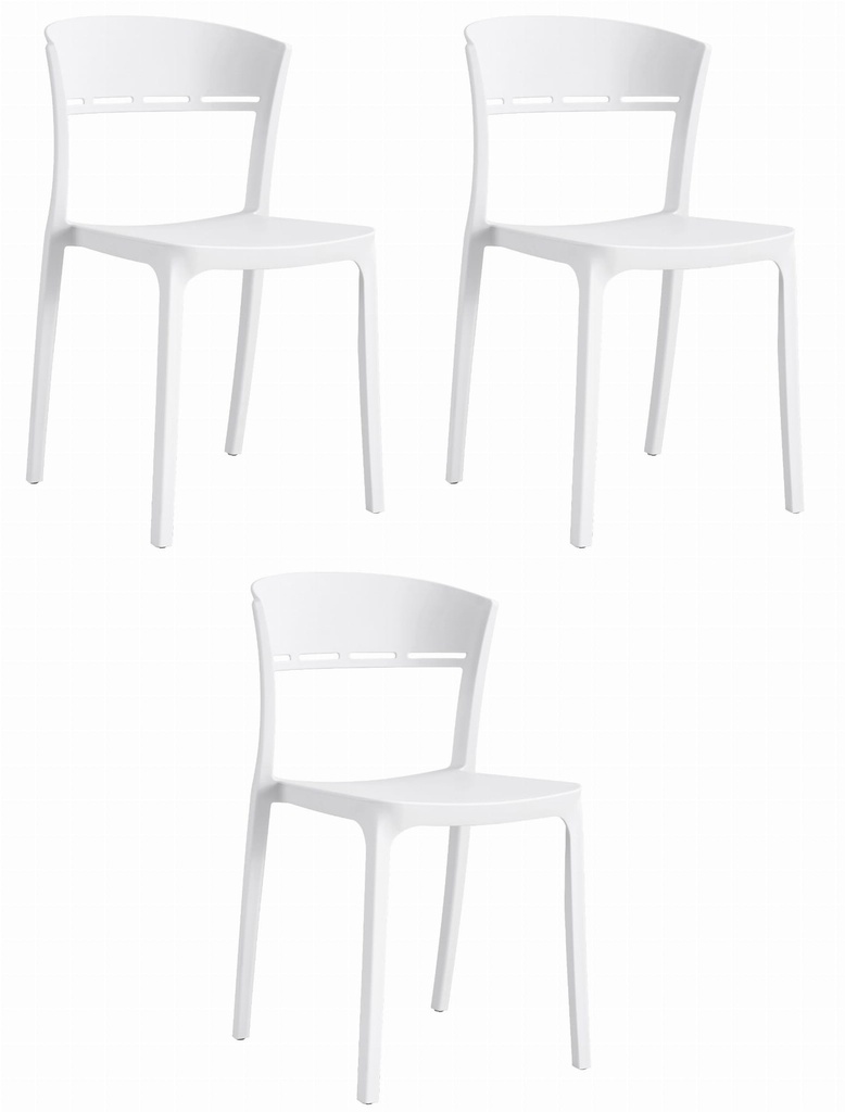 COCO Stuhl – weiß x 3