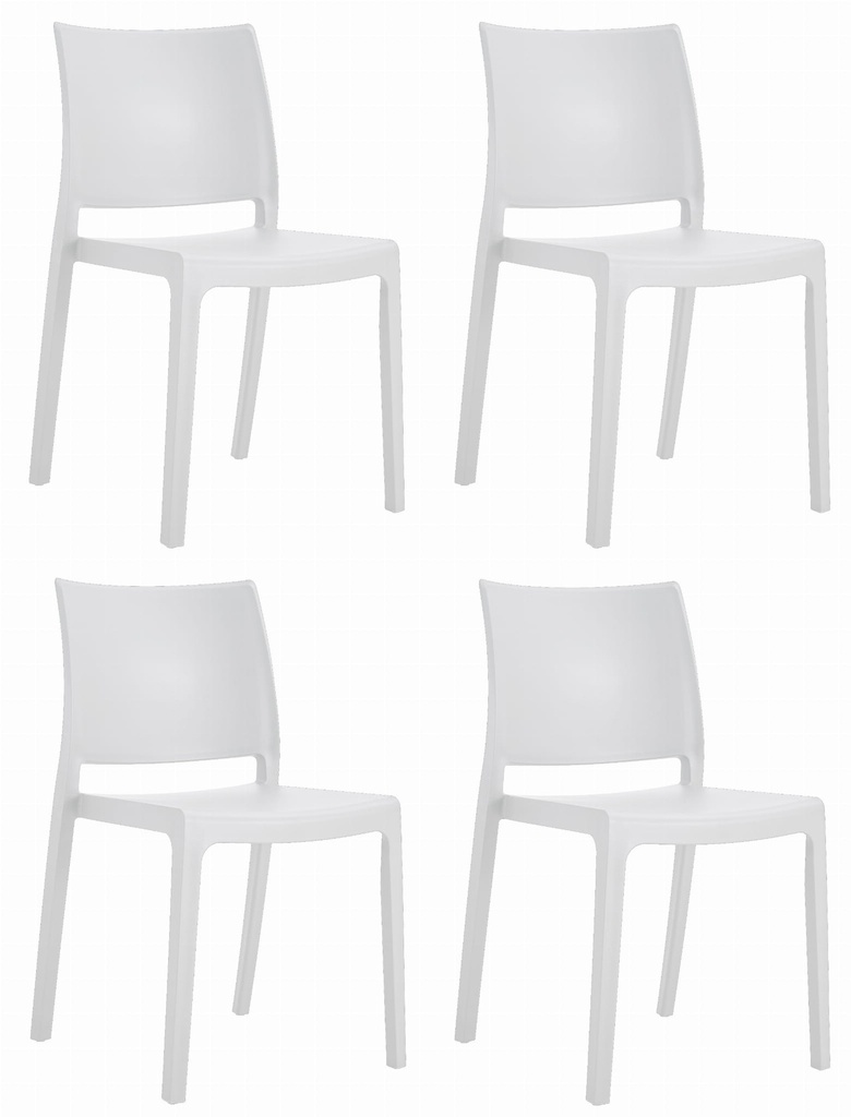 KLEM Stuhl – weiß x 4