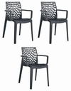 OKIN Stuhl – Schwarz x 3