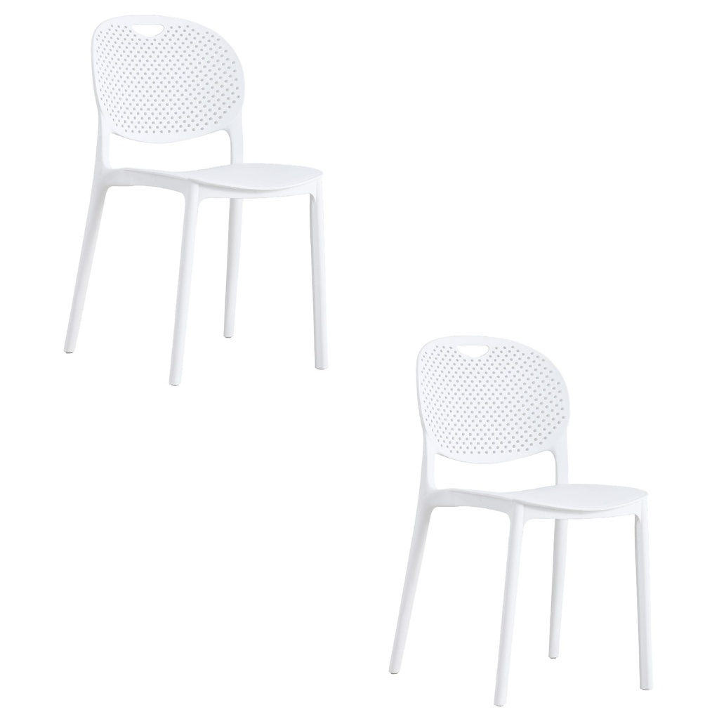 LUMA Stuhl – weiß x 2