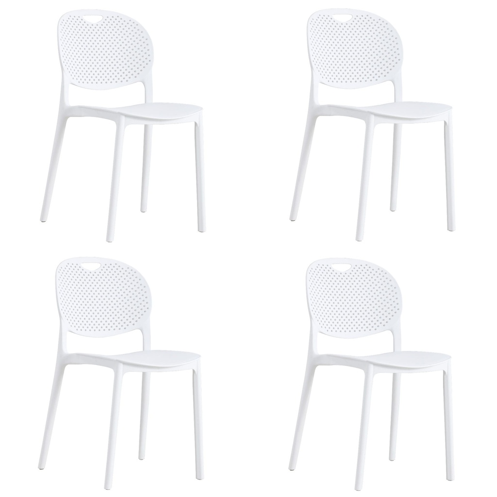 LUMA Stuhl – weiß x 4