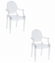 BUSAN Stuhl – transparent x 2