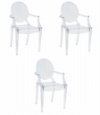 BUSAN Stuhl – transparent x 3