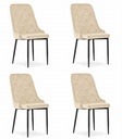 CAPRI Stuhl - Beige x 4