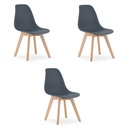 KITO Stuhl – dunkler Schiefer x 3