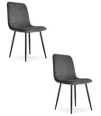 RIFT Stuhl – grauer Cord / schwarze Beine x 2