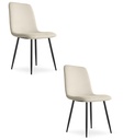 RIFT Stuhl – beige / schwarze Beine x 2