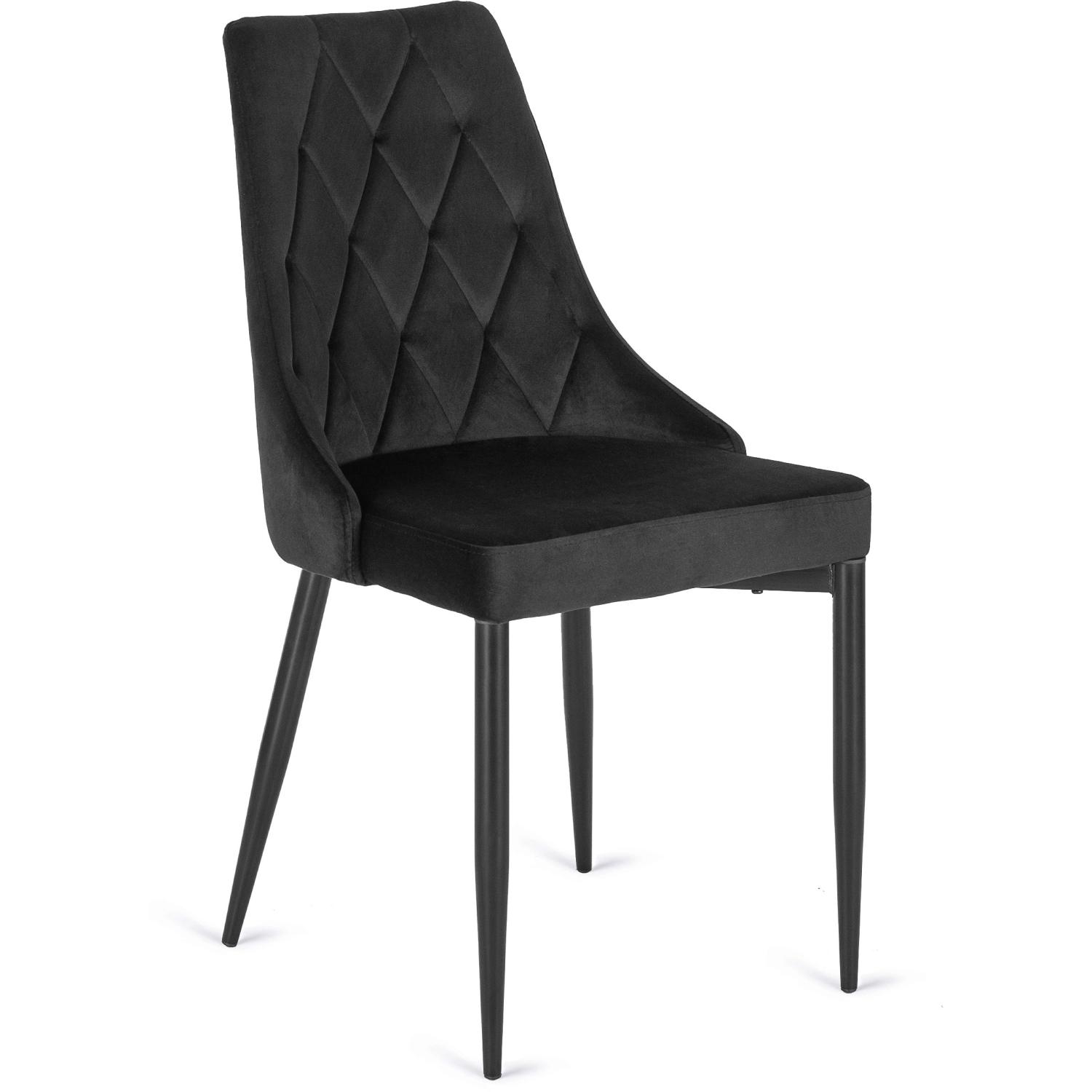 Stuhl aus schwarzem Velours aus KORK