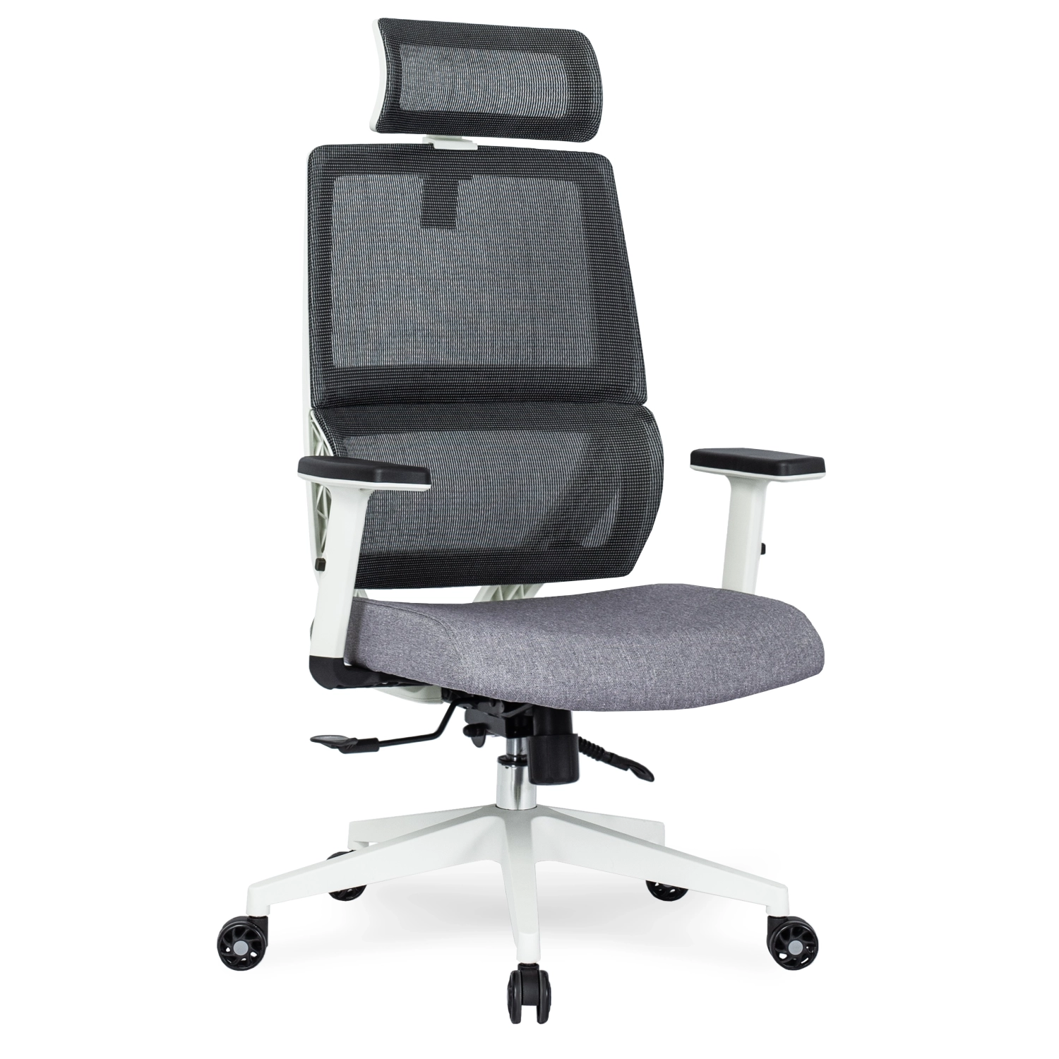 [ME.NICKI/B/P/T/FO] NICKI Ergonomischer grauer Drehsessel