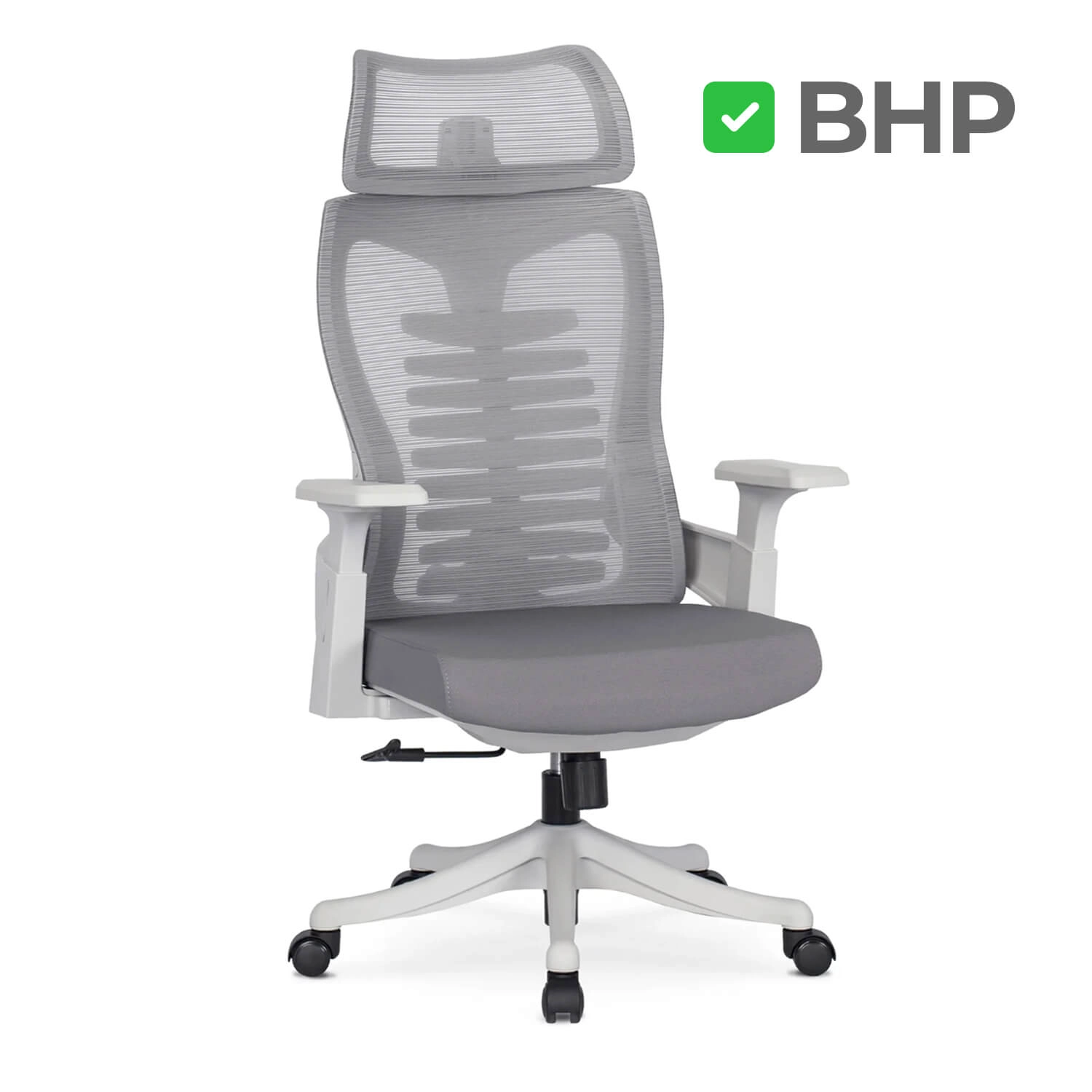 [ME.CARET2/P/T/FO] Ergonomischer grauer Drehstuhl CARET 2