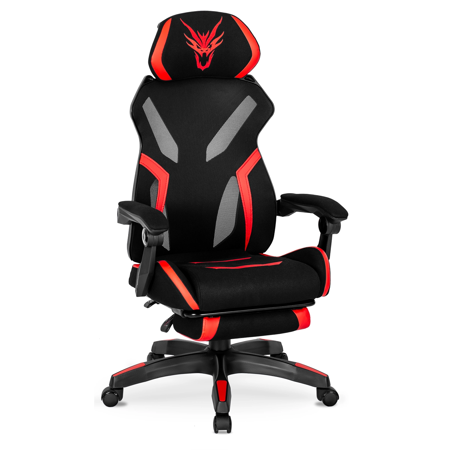 [ME.MAXIMO/CZ/CZR/T/FO] MAXIMO Gaming-Drehstuhl Schwarz/Rot