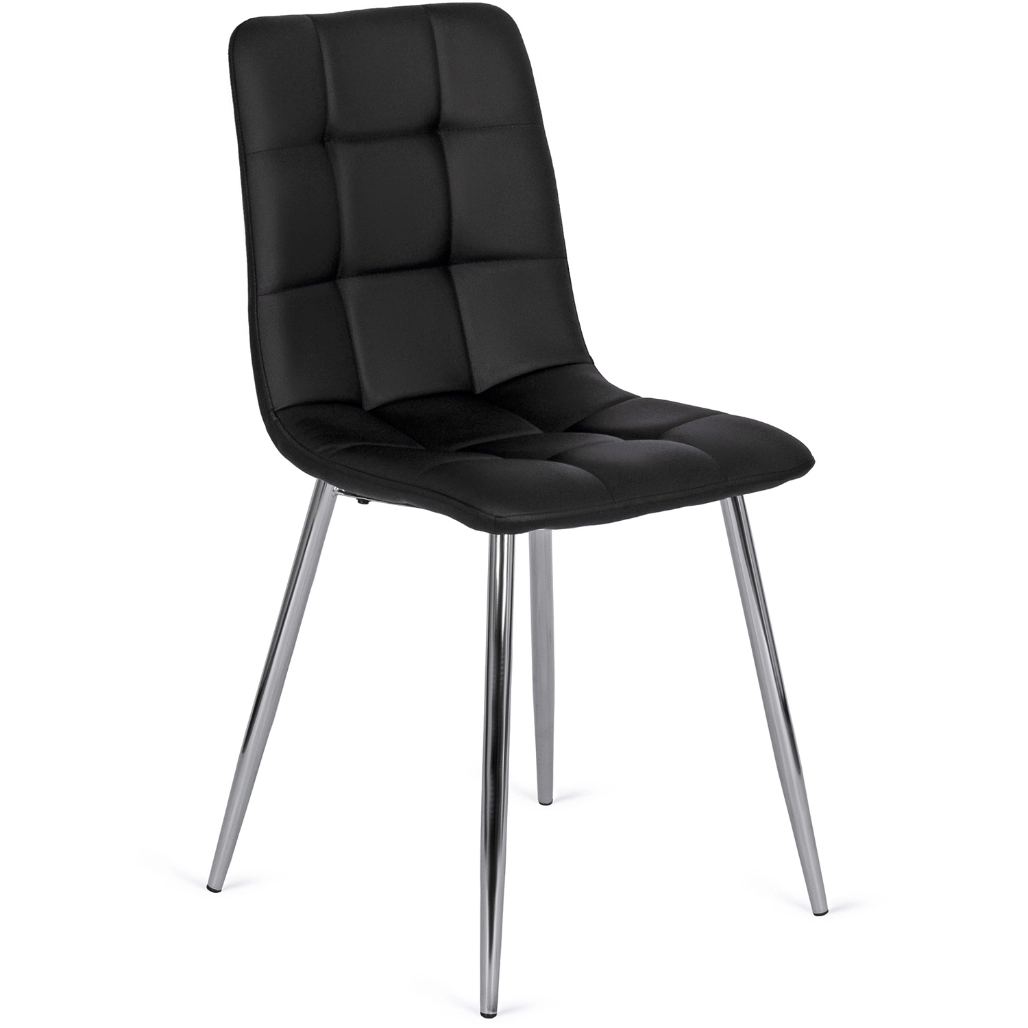 ENZO Stuhl, schwarzes Öko-Leder