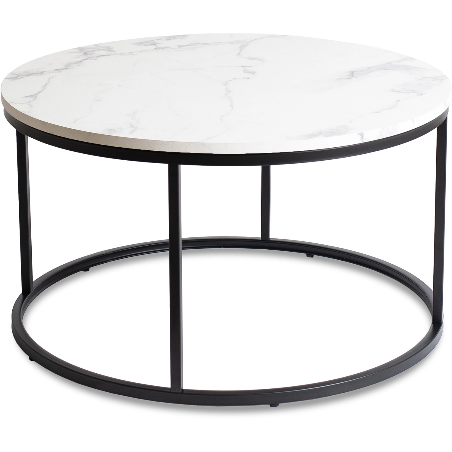 CONNY MAX Tisch Weißer Marmor/Schwarz