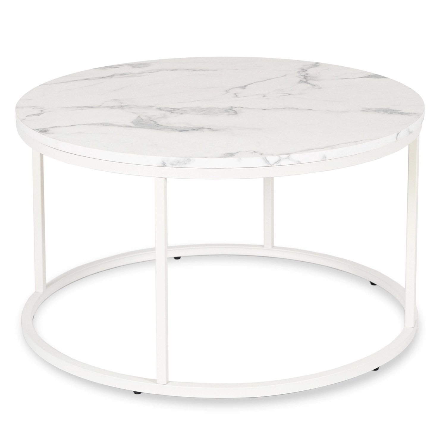 AGNES MAX Tisch aus weißem Marmor