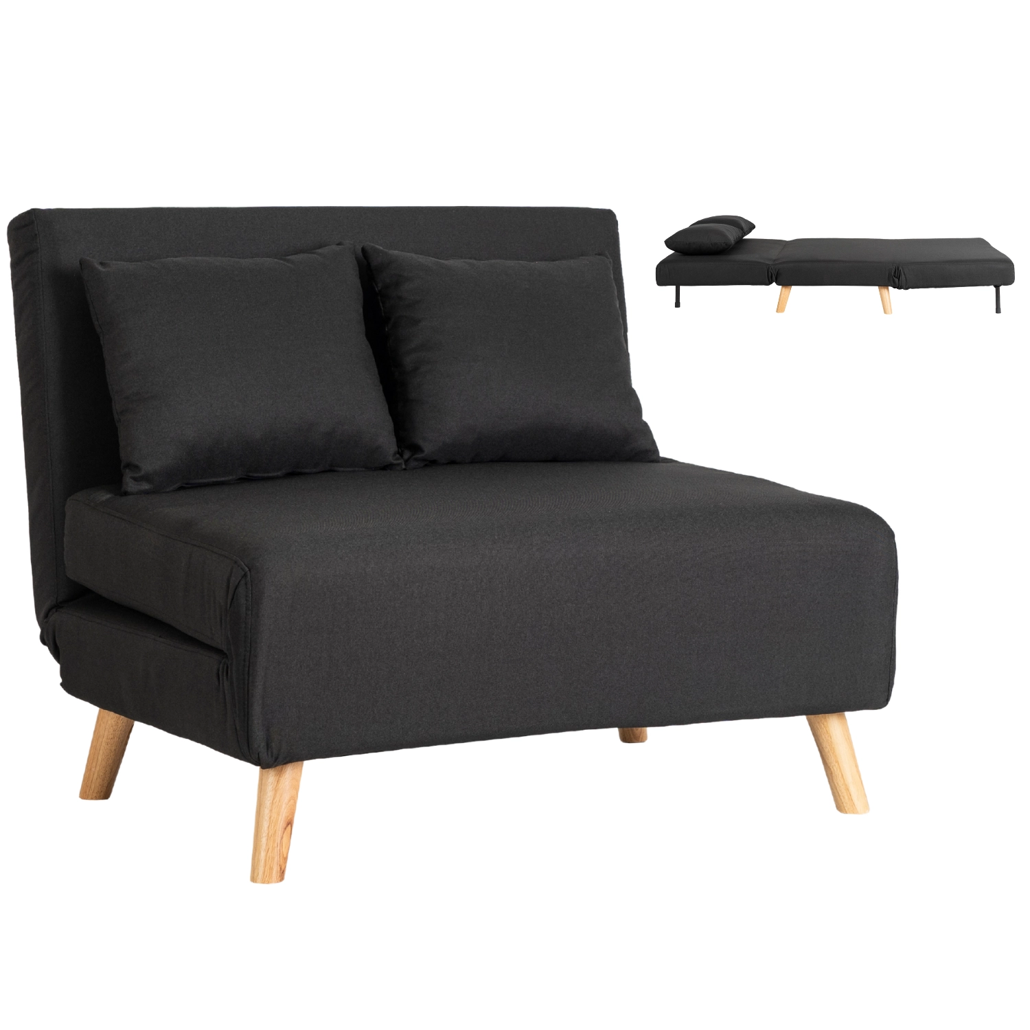 MARRY 2 Liegesessel Schwarz