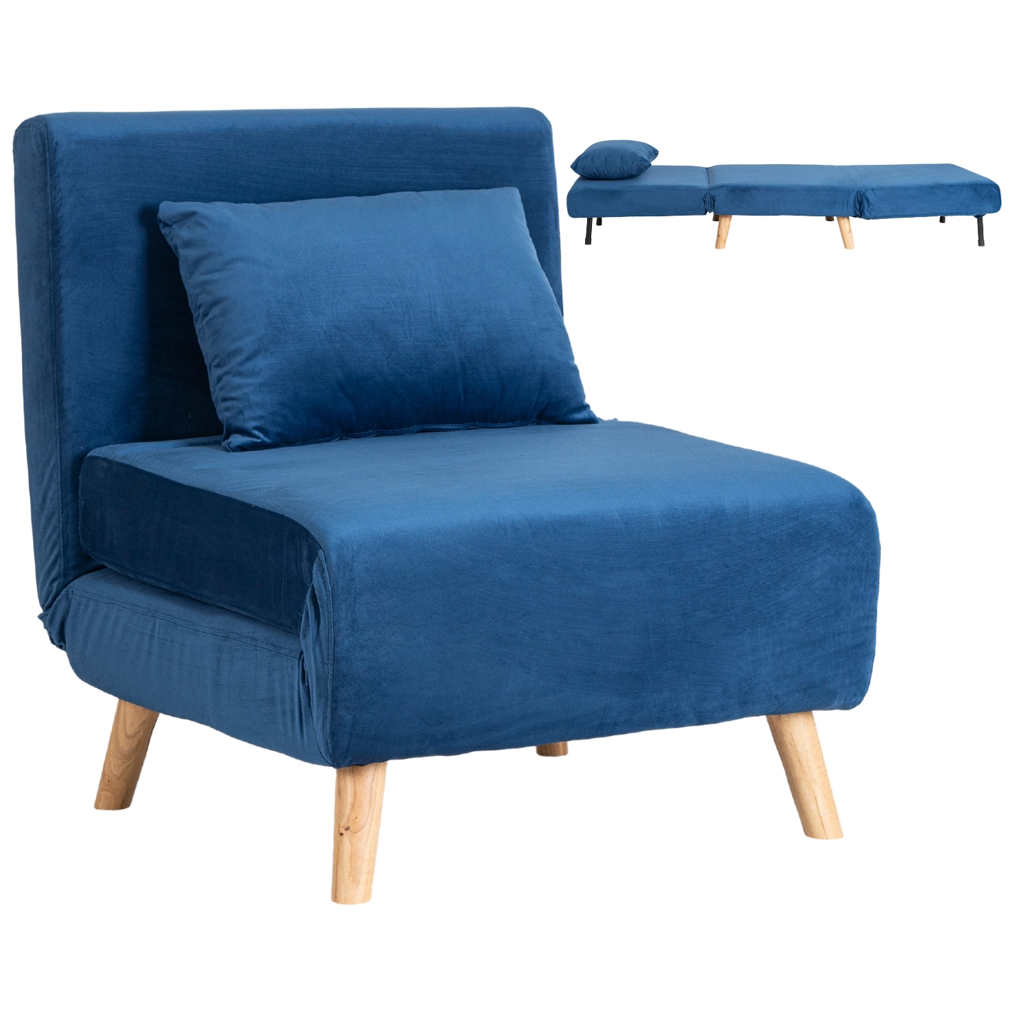 MARRY Liegesessel Marineblau