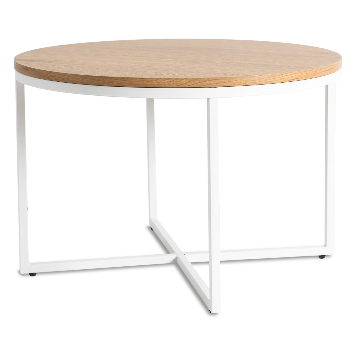 Hanteltisch, goldene/weiße Eiche