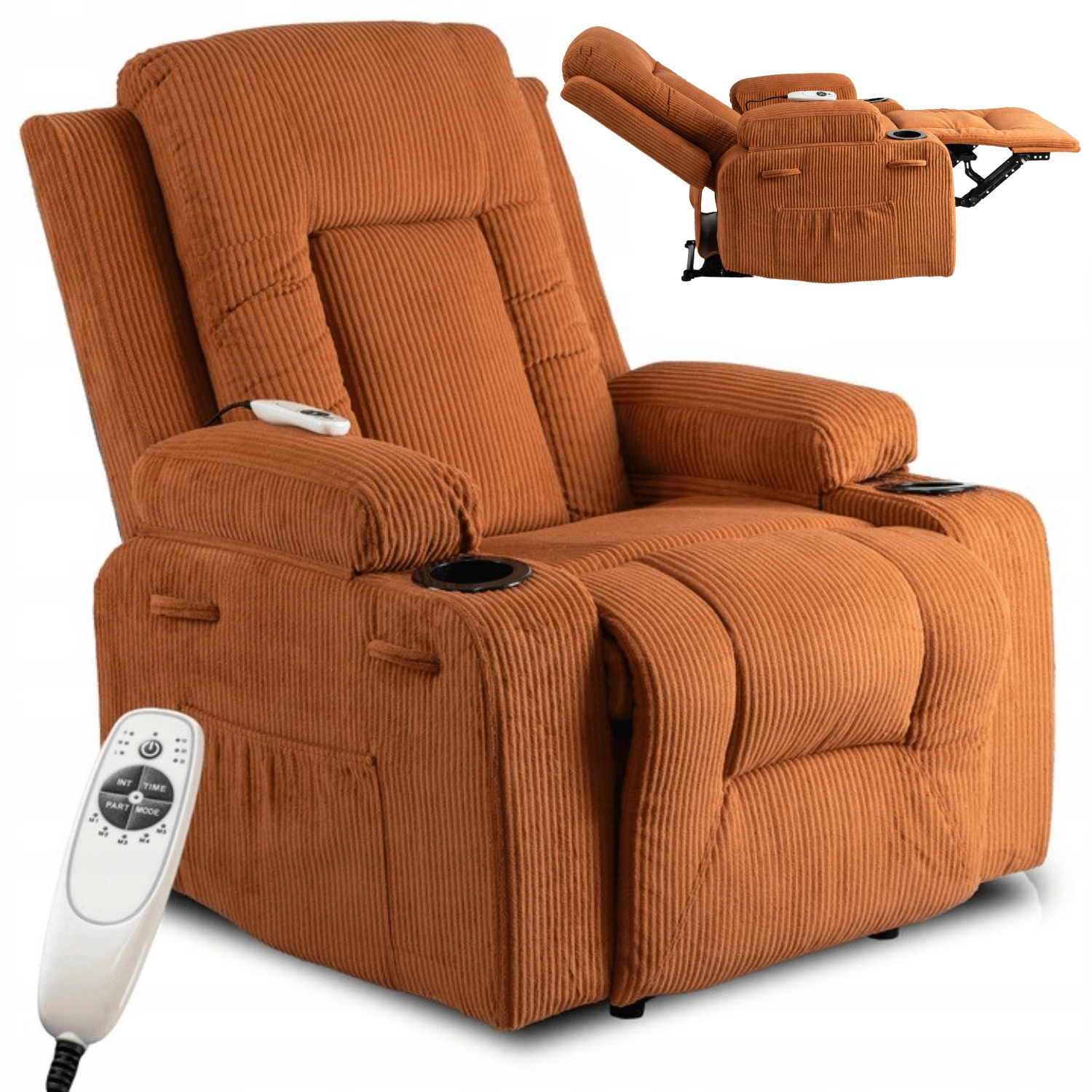 BOX Rudy Liegemassagesessel, Cord