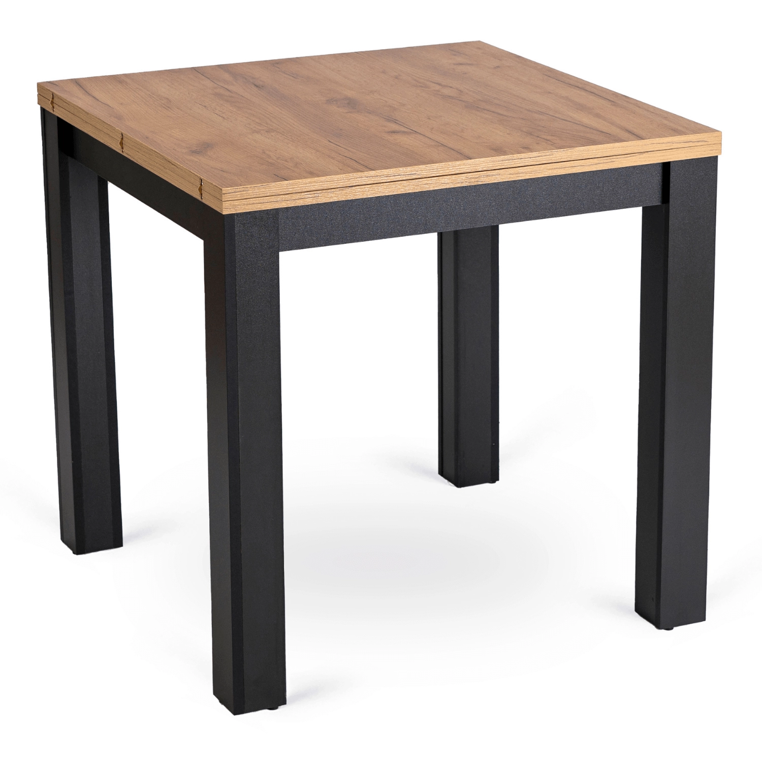 MAX ausziehbarer Tisch 80-160 cm Craft Oak/Schwarz