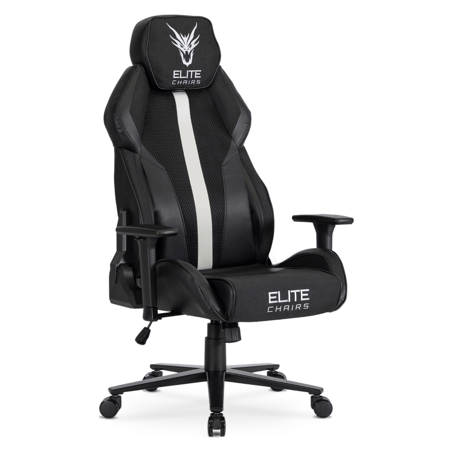 NEXON Drehbarer Gaming-Stuhl Schwarz/Weiß
