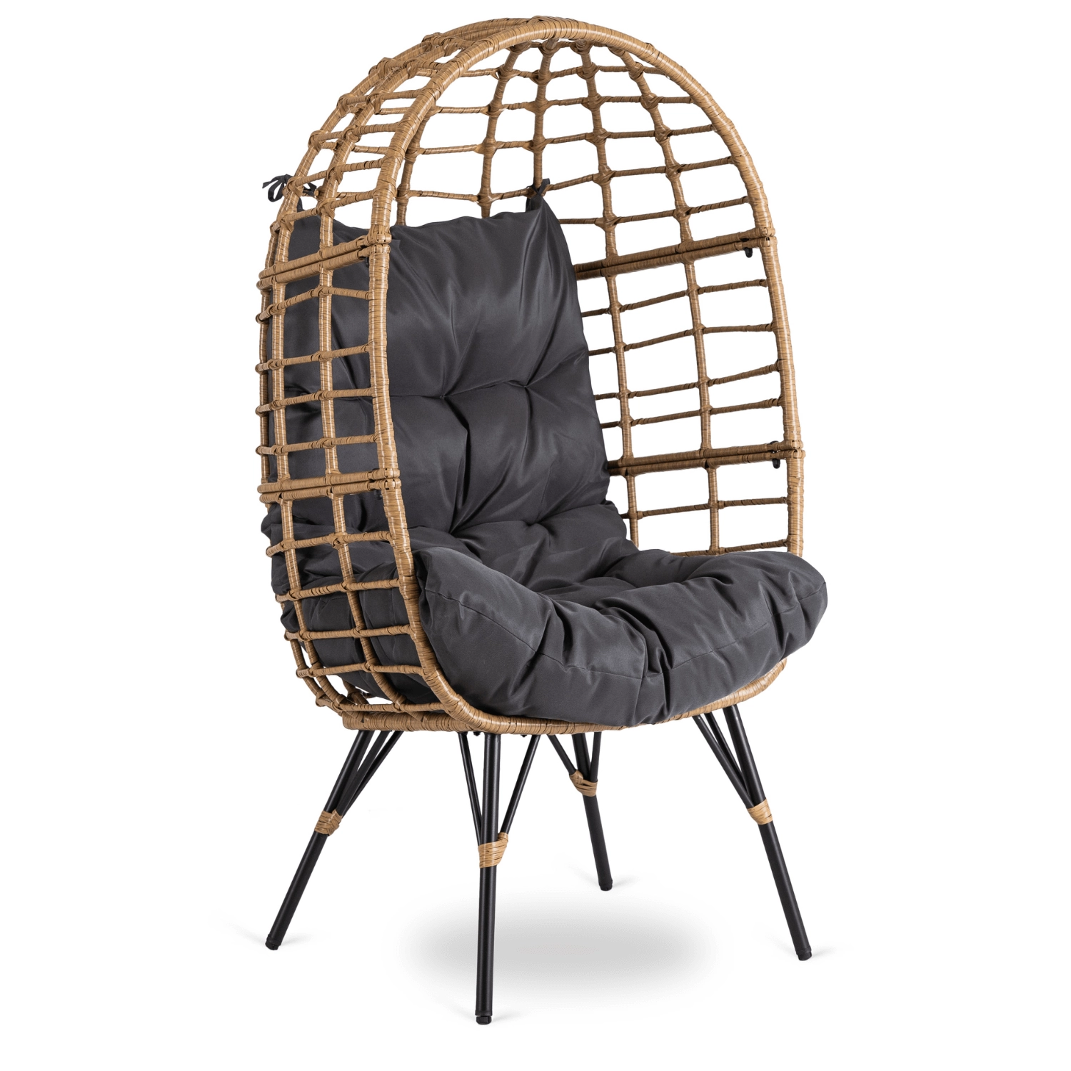 MADISON Grauer Garten-Loungesessel