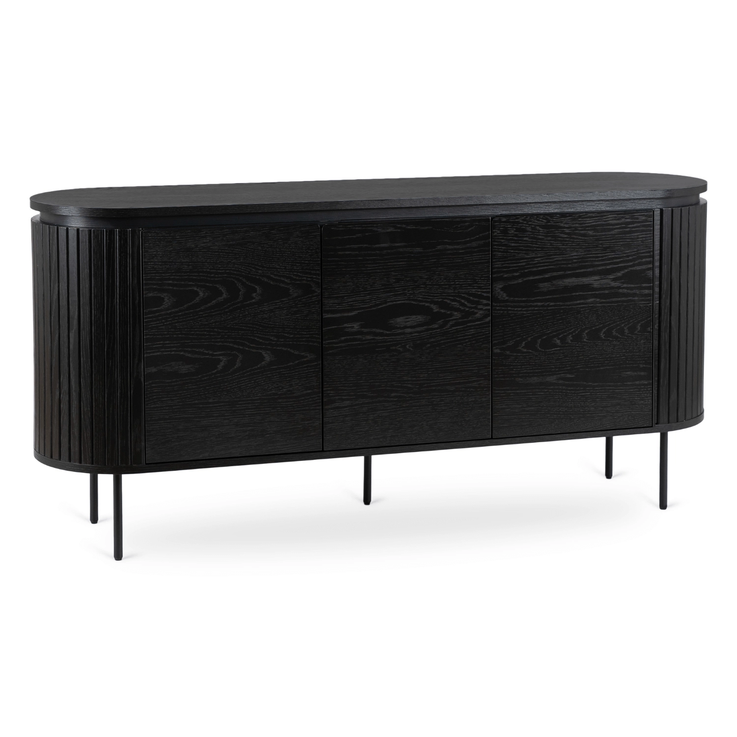 BECK Kommode 160 cm, dreitürig, schwarz